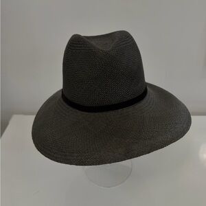 Janessa Leone Lynda Black Straw Hat